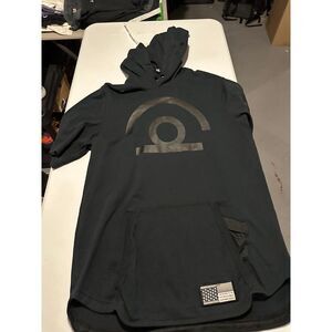 Nike basketball short sleeve hoodie mens size l sku 35